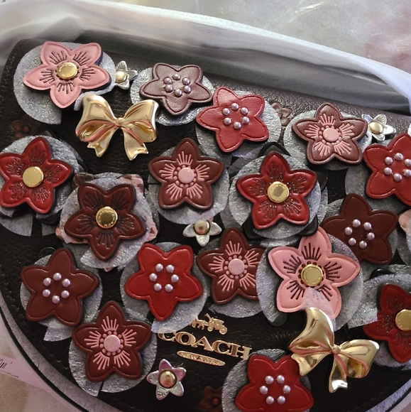 ❤️HP🎉New Coach Crossbody With Daisy Applique - Picture 7 of 9